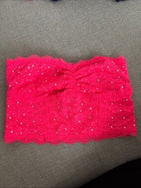 PINK Victoria's Secret Neon Pink Lace Bralette